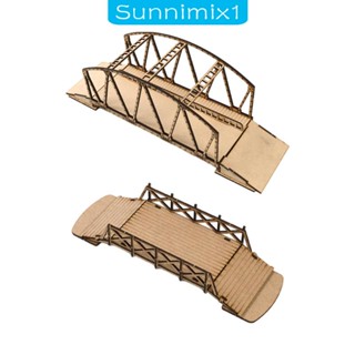 [Sunnimix1] ชุดโมเดลสะพานไม้ 3D 1/72 DIY ของเล่นสําหรับเด็ก ผู้ใหญ่