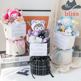 Bliss ตุ๊กตาช่อดอกไม้น่ารัก ผ้ากํามะหยี่ขนนิ่ม ลายชินนาม่อนโรล ของขวัญวันเกิด สําหรับเด็ก วันวาเลนไทน์