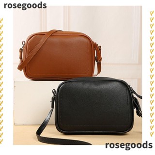 Rosegoods1 กระเป๋าสะพายข้าง ทรงสี่เหลี่ยม อเนกประสงค์ เรียบง่าย