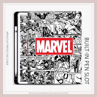 marvel graffiti board เคสไอแพด mini 4 5 6 gen10 เคส iPad gen5 6 air 4 5 10.2 gen 7 8 9 pen slot เคสไอแพด นอน pro11 2022