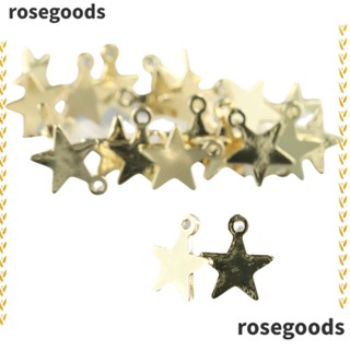 Rosegoods1 ต่างหู รูปดาว ชุบทอง เครื่องประดับ สําหรับผู้หญิง