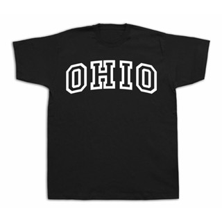 เสื้อยืด พิมพ์ลาย Ohio Buckeye State Oh สไตล์โมเดิร์น สําหรับผู้หญิง