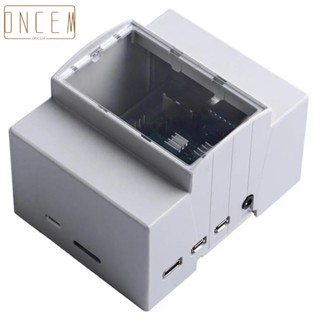 【ONCEMOREAGAIN】Electrical Box Mount Protection Pi3B Raspberry ABS Case ABS Case DIN Rail