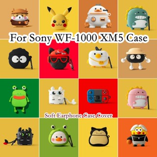 พร้อมส่ง!  เคสหูฟัง แบบนิ่ม ลายการ์ตูน สําหรับ Sony WF-1000 XM5 WF-1000 XM5