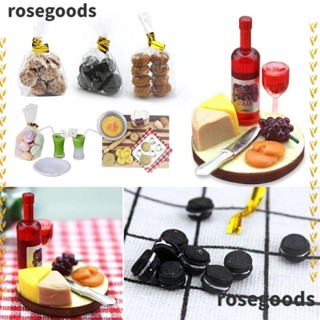 Rosegoods1 ขนมปัง คุกกี้ ของเล่น สําหรับบ้านตุ๊กตา