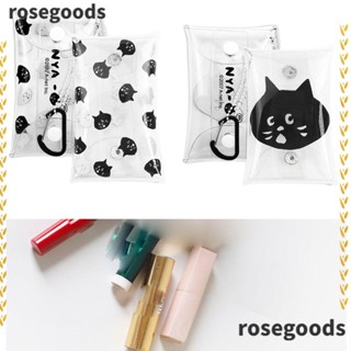 Rosegoods1 กระเป๋าสตางค์ กระเป๋าใส่เหรียญ ใส่บัตร หูฟัง สําหรับผู้หญิง