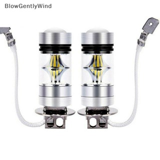 Blowgentlywind หลอดไฟตัดหมอก 100W H3 LED 12 24V อุปกรณ์เสริม สําหรับรถยนต์ BGW