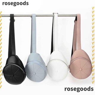 Rosegoods1 กระเป๋าคาดเอว ผ้าลูกฟูก มีซิป สําหรับผู้หญิง