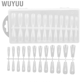 Wuyuu 240pcs Fake Nail Tips Clear Full Cover False Nails Artificial