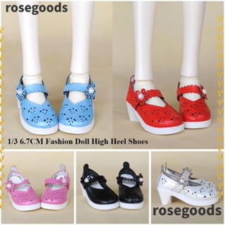 Rosegoods1 รองเท้าหนัง PU 5 สี 1/3 อุปกรณ์เสริม สําหรับบ้าน