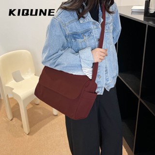 KIQUNE   กระเป๋าผู้หญิงสะพายข้าง กระเป๋าสะพาย ข้าง 2023 NEW    fashion สวยงาม Korean Style สไตล์เกาหลี L91TR30 37Z230910