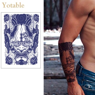 [Yotable.th] รอยสักครึ่งแขน กันน้ํา ลายดอกไม้โบราณ สําหรับผู้ชาย ผู้หญิง 4 ชิ้น