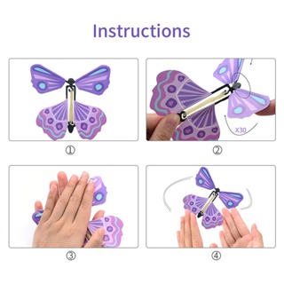 Magic Colorful Flying Butterfly Change From Empty Hands Tricks Prop Toy Clearance sale