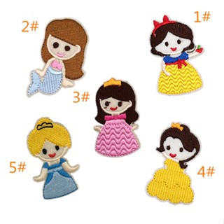 Mermaid Princess Cartoon Girl Kids Smile Applique Iron on Patch Sew Clearance sale