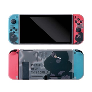 เคสซิลิโคน TPU แบบนิ่ม กันกระแทก ลายกอริลล่าน่ารัก สําหรับ Nintendo switch