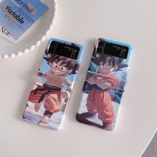 ฟิล์มแข็ง สําหรับ Samsung Galaxy Z Flip 5 4 3 5G Funda Case Son Goku