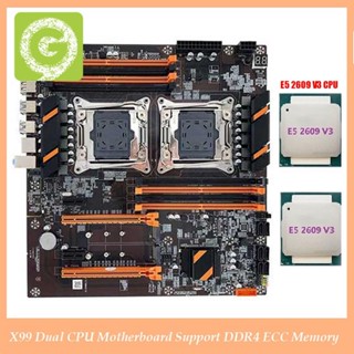 X99 เมนบอร์ด CPU รองรับ LGA2011-3 CPU รองรับหน่วยความจํา DDR4 ECC และ CPU 2XE5 2609 V3