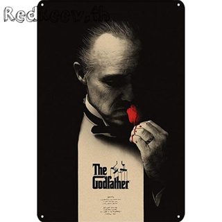 Redkeev™ แผ่นป้ายโลหะดีบุก ลาย The Godfather สไตล์วินเทจ สําหรับบาร์ ผับ คลับ