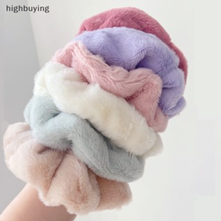 [highbuying] ที่คาดผม แบบนุ่ม อบอุ่น ฤดูหนาว สําหรับผู้หญิง เด็กผู้หญิง น่ารัก ผ้ากํามะหยี่ขนนิ่ม ยางยืด หลากสี ยางรัดผม เครื่องประดับผม ใหม่ พร้อมส่ง