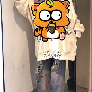 Candy Kids  เสื้อผ้าผู้ญิง แขนยาว เสื้อฮู้ด คลุมหญิง สไตล์เกาหลี แฟชั่น  คุณภาพสูง ins ทันสมัย Beautiful A28J16A 36Z230909