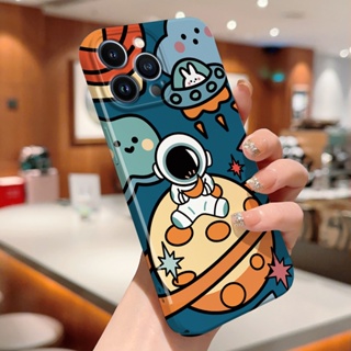 สําหรับ iPhone 11 Pro Max XS Max XR X 8 7 Plus SE เคสโทรศัพท์ ลายการ์ตูนนักบินอวกาศ อวกาศ น่ารัก ป้องกันกล้องเต็มรูปแบบ เคสกันกระแทก แบบแข็ง