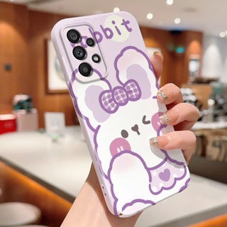 เคสแข็ง ลายกระต่ายน่ารัก สําหรับ Samsung A02 A02s A03 A03s A04 A11 A12 A13 A23 A20 A30