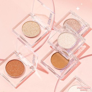 พาเลตอายแชโดว์คาวบอย Pearlescent Polarized Flash Powder Highlighter Monochrome Eyeshadow Palette Highlight [prettylady]