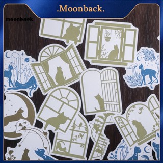 &lt;moonback&gt; สติกเกอร์ใส พิมพ์ลาย สําหรับตกแต่งสมุดบันทึก 20 ชิ้น