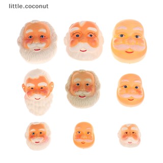 [little.coconut] หน้ากากซานตาคลอส แบบเต็มหน้า ขนาดเล็ก สําหรับตกแต่งบ้านตุ๊กตา คริสต์มาส