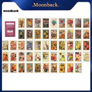 &lt;moonback&gt; สติกเกอร์ติดผนัง PET อเนกประสงค์ สไตล์เรโทร สําหรับเด็ก 100 แผ่น