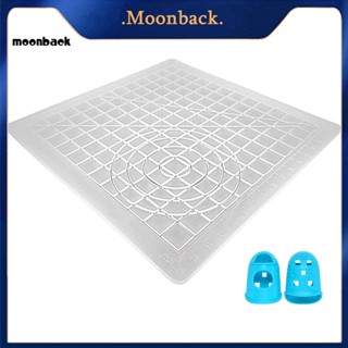 &lt;moonback&gt; แผ่นแม่แบบซิลิโคน พิมพ์ลาย 3D พร้อมฝาปิดนิ้ว สําหรับเด็ก