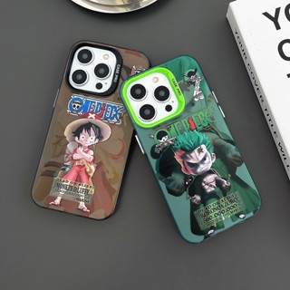 เคสไอโฟน11วันพีชลูฟี่ Zoro ONE PIECE เคสไอโฟนสีสันสดแข็งกล้องรูใหญ่แบบนิ่มกันกระแทกสำหรับ เคสApple IPhone 14 Pro Max เคสไอโฟน13Promax 14 11 เคสไอโฟน14 13 เคสi11 12 Luffy Case