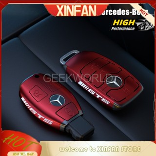 Xinfan Mercedes Benz Series เคสกุญแจรีโมตรถยนต์ สําหรับ AMG S400 E300 C260 B180 A180 GLA GLB GLC GLE GLS CLA CLS