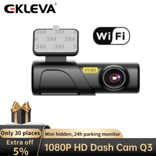 Ekleva กล้องบันทึกวิดีโอ 1080P Wifi Dvr Para Coche Dashcam 24h สําหรับจอดรถยนต์