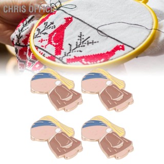 Chris office 4Pcs Needle Minder Girl Design ที่วางเข็มแม่เหล็กตกแต่งบ้านสำหรับเย็บ DIY