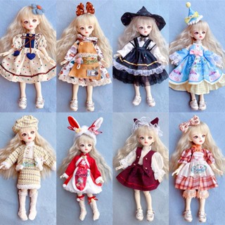 ใหม่ เสื้อผ้าตุ๊กตาเด็กทารก 28 ซม. สําหรับ 1/6 Bjd Dress Up อุปกรณ์เสริม กระโปรงโลลิต้า ของเล่น สําหรับเด็กผู้หญิง