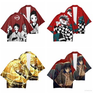 Ellen Demon Slayer Haori Kimono เสื้อคาร์ดิแกนลําลอง คอสเพลย์ แฟชั่นสไตล์ญี่ปุ่น สําหรับเด็ก และผู้ใหญ่