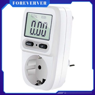 Energy Cost Meter Electric Bill Meter เครื่องวัดพลังงานไฟฟ้า Energy Cost Meter พร้อมหน้าจอ LCD ป้องกันการโอเวอร์โหลดกำลังไฟสูงสุด3680W Fore