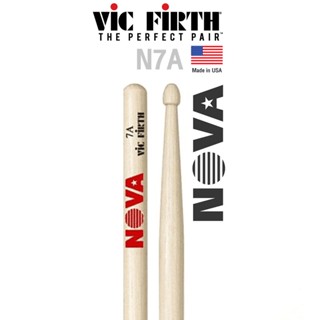 Vic Firth® N7A ไม้กลอง NOVA 7A Hickory หัวไม้ ( NOVA Drumsticks )