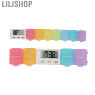 Lilishop Portable  Box Washable Electronic  Organizer Hygienic Alarm Reminder for Home for Elderly