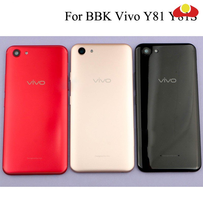 6.2 นิ้วสําหรับ Vivo Y81 / Vivo Y81S / Vivo Y81i ฝาหลังแบตเตอรี่ประตูกรณีด้านหลังกระจกเลนส์อะไหล่สีแ