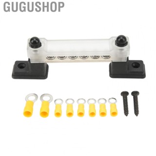 Gugushop Power Distribution Block    Bus Bar Junction Block 6 Terminal  for Cars for Boats for Trucks