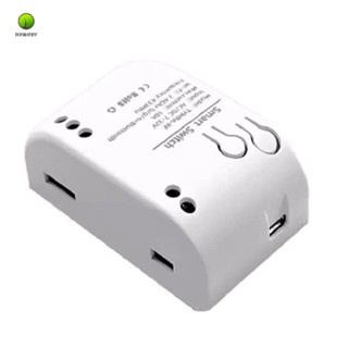 สวิตช์ไฟอัจฉริยะ 1CH RF 7-32V AC DC WIFI Tuya รีโมตคอนโทรล 433 10A ล็อคในตัว