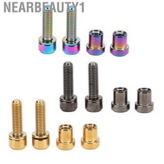 Nearbeauty1 Bicycle Stem Screw  M5x18mm 2 Pieces Mountain Bike Stem Screw Exquisite Colors  for Handlebar for Replace for Mountain Bike