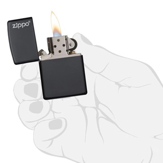 ไฟแช็ก Zippo ไฟแช็กรุ่น 218ZL BLACK MATTE W/ZIPPO LOGO ของแท้ รับประกันตลอดชีวิต นำเข้าและจำหน่ายโดยตัวแทนจำหน่าย