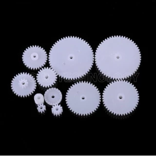 (1ชิ้น) AC140 ชุดเฟือง เฟืองพลาสติก เฟืองมอเตอร์ เฟืองของเล่น 11 ชิ้น 11 Kinds of Plastic Shaft Crown Differential Ge...
