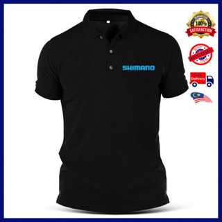 เสื้อยืดโปโล ผ้าฝ้าย ปักลาย Shimano Pancing Fishing Ikan Fish Baju สําหรับผู้ชาย และผู้หญิง