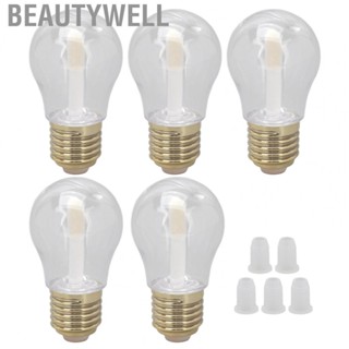 Beautywell Lip Oil Bottle  5Pcs Soft Brush Transparent 6ml Lip Oil Tubes Good Sealing Easy Refilling  for Travel