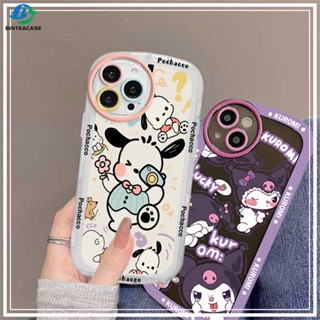 เคสโทรศัพท์มือถือแบบนิ่ม TPU ใส ลาย Pochacco and Kuromi Bintea สําหรับ Redmi 12 Note 11S 11 Pro Redmi 10C 10A 9C 9T 9A Note 10 5G Note 10S Note 9 Pro 9S Note 8 Pro Note7 Poco M3 X3 Pro NFC M5S