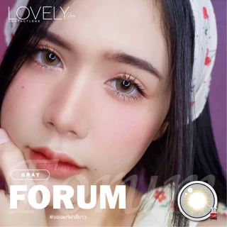 คอนแทคเลนส์ 💗 รุ่น Forum (Lovelylens) ขนาดบิ๊กอาย 💗 สี Brown/Gray